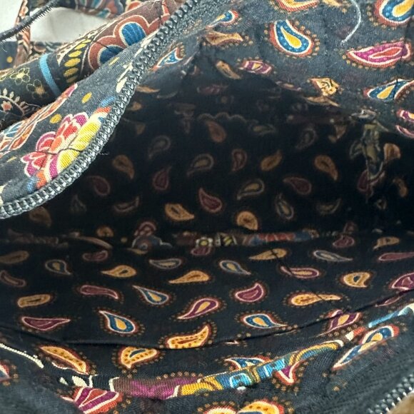Vera Bradley Paisley Shoulder Bag Adjustable Strap Zipper Closure Multi-Color - Picture 5 of 7
